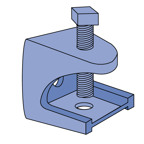 P2894 - Beam Clamp for 1/4" Rod