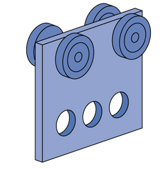 Unistrut P2950 - 4 Wheel Trolleys
