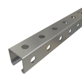 Unistrut P1000H3 - 1-5/8" x 1-5/8", 12 Gauge, Metal Framing Strut, Round Holes on all three sides