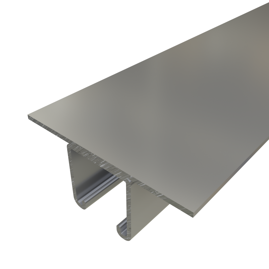 Unistrut P1003 - 1 5/8" x 1 5/8", 12 Gauge, Metal Framing Strut, With 4 1/32" Wide Plate
