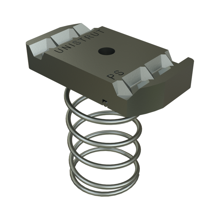 P1008 - 3/8''-16 CHANNEL NUTS W/SPRING (1-5/8