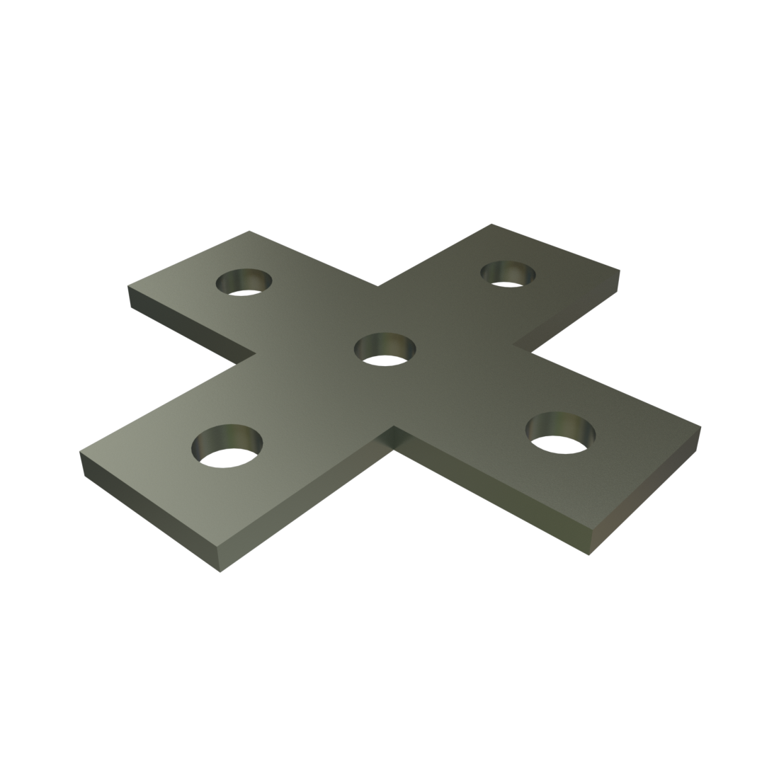 Unistrut P1028 - 5 Hole, Flat Plate Fitting