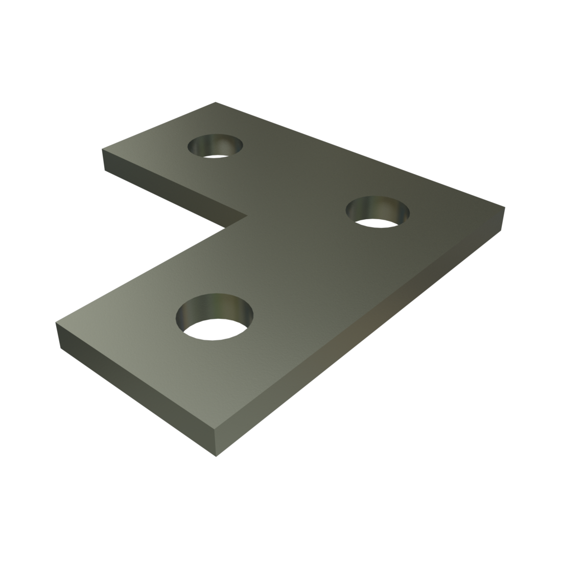 P1036 - 3 Hole, Flat Plate Fitting