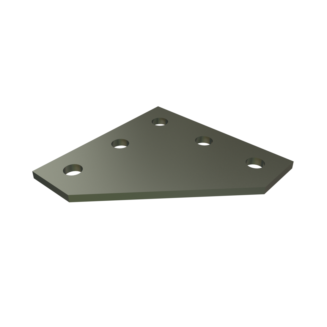 Unistrut P1873 - 5 Hole, Flat Plate Fitting