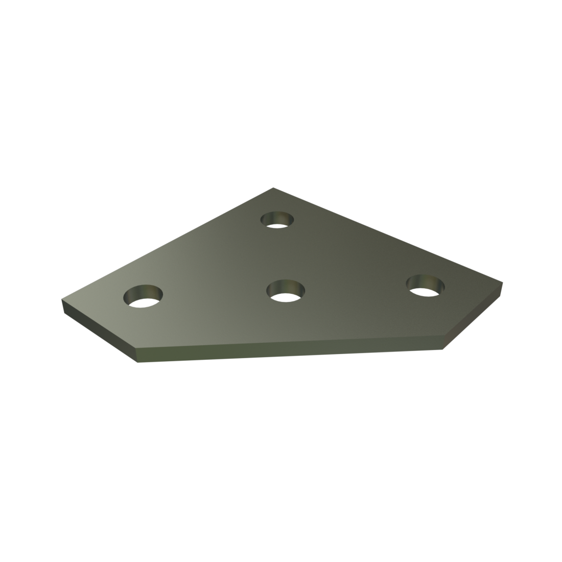 Unistrut P1962 - 4 Hole, Flat Plate Fitting