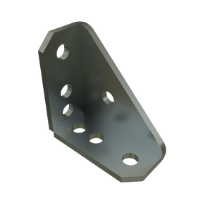 P2484W - 7 Hole, 90° Gusseted Fitting with Welded Corner