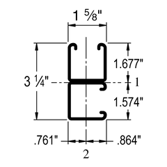 Unistrut P1001C - 1-5/8