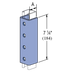Unistrut P4377, P5077 & P5577 - 4 Hole U-Shaped Splice