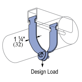 Unistrut P2030 - 1" O.D. Tubing Clamp (1-5/8" Series)