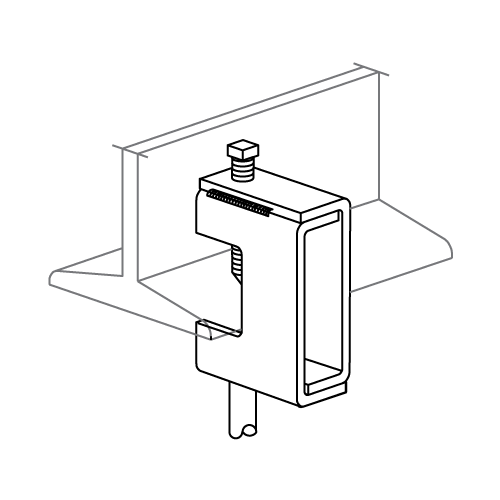 P2398S thru P2405S - Beam Clamp (1-5/8" Series)