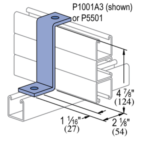 Unistrut P2469 - 2 Hole, "Z" Shape Fitting