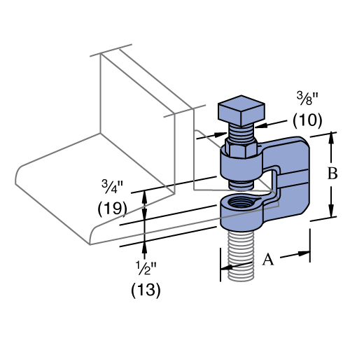 P2896 - Beam Clamp for 3/8" Rod