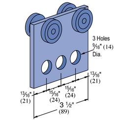 Unistrut P2950 - 4 Wheel Trolleys