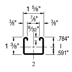 Unistrut P3000 - 1-5/8