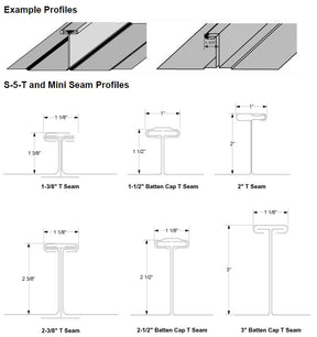 S-5! S-5-T Mini Attachment Clamps For T-Profile Metal Roofs